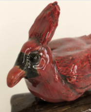 Michelle Luna's Cardinal Sculpture was inspired by the beautiful nature and world we live in. 